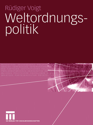 cover image of Weltordnungspolitik